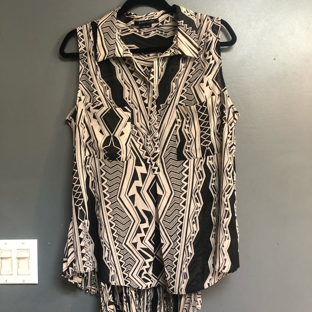 BCBGMaxAzria sheer top
